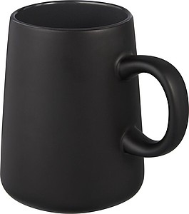 ADRIAN Keramický hrnek 450 ml, černý - reklamní hrnky