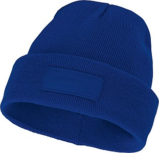 Akrylová čepice Boreas protáhlého tvaru (beanie), tmavě modrá