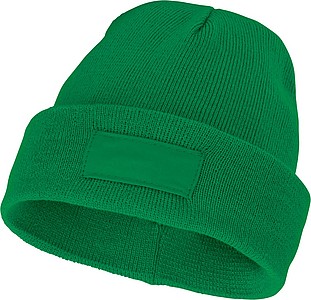 Akrylová čepice Boreas protáhlého tvaru (beanie), tmavě zelená