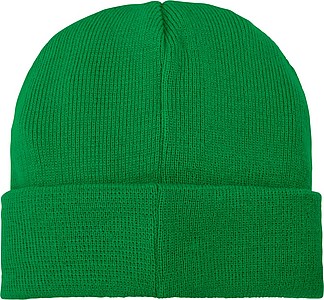 Akrylová čepice Boreas protáhlého tvaru (beanie), tmavě zelená