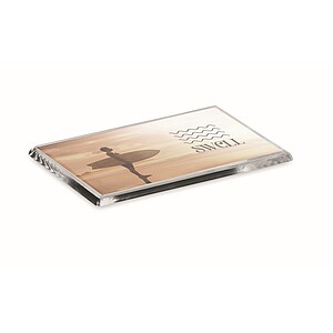 Akrylový fotomagnet, obdélník, transparentní