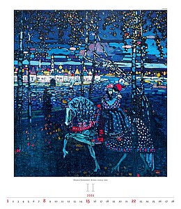 Alfons Mucha 2027, nástěnný kalendář, prodloužená záda