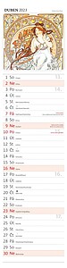 Alfons Mucha 2027, nástěnný kalendář