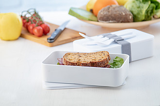 Antibakteriální lunchbox s příborem
