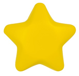 Antistres ve tvaru hvězdy, žlutá