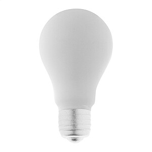 Antistresový míček ve tvaru žárovky z PU pěny, žlutá - reklamní předměty