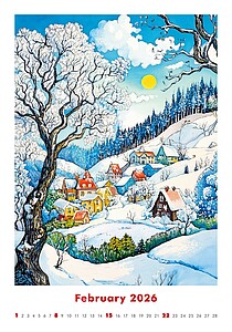 Art Naive by AI 2027, nástěnný kalendář