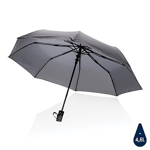 Automaticky mini deštník Impact AWARE™ RPET 190T, průměr 97 cm, šedá - ekologické reklamní předměty
