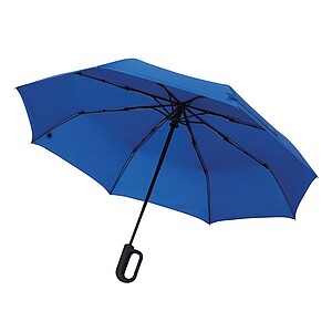 Automatický větruodolný kapesní deštník, modrá