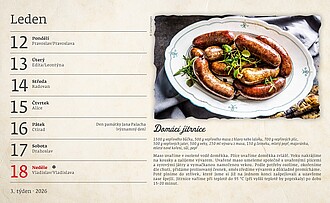 Babiččiny recepty 2027, stolní kalendář