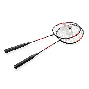 Badmintonový set s míčky, černá - reklamní předměty