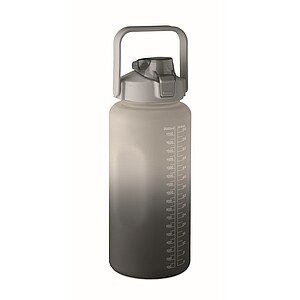 BAHAR Sportovní láhev na vodu, RPET 2000 ml, šedá/černá