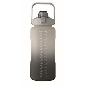 BAHAR Sportovní láhev na vodu, RPET 2000 ml, šedá/černá