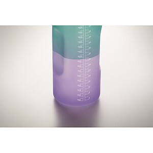 BAHAR Sportovní láhev na vodu, RPET 2000 ml, tyrkysová/fialová