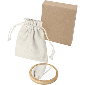 Bambusové zrcátko, béžová - reklamní předměty