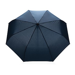 Bambusový automatický deštník Impact AWARE™ RPET 190T, průměr 94 cm, námořní modrá