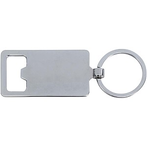 Bambusový přívěsek na klíče s otvírákem na lahve, béžová