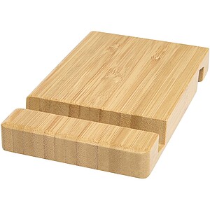 Bambusový stojánek na tablet a telefon se dvěma úhly, hnědá