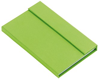 BARBAS Zápisník se značkovacími a poznámkovými lístky, zelený