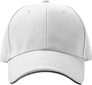 Baseballová kšiltovka z bavlny, neobsahuje AZO, bílá