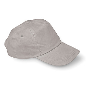Basebalová čepice bavlněná, šedá