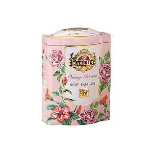 BASILUR Sypaný čaj Vintage Blossoms Rose Fantasy, plech 100 g - reklamní předměty