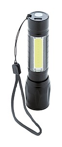 Baterka CHARGELIGHT ZOOM dobíjecí s COB světlem, 2módy svícení, vč.nabíjecího kabelu, černá