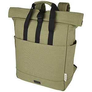 Batoh na notebook, recyklované materiály, khaki