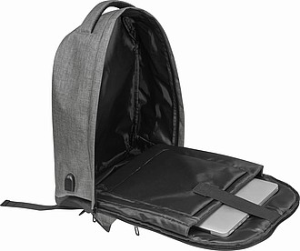 Batoh na notebook se skrytým zipem, antracitový