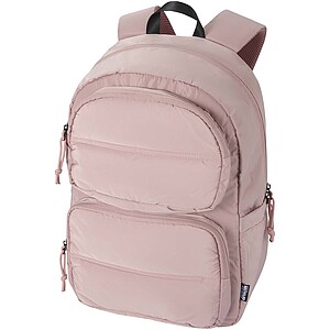 Batoh na notebook velikosti 15,6” z recyklovaného GRS, jemně růžová