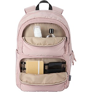Batoh na notebook velikosti 15,6” z recyklovaného GRS, jemně růžová