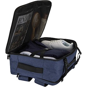 Batoh na notebook velikosti 17” z recyklovaného GRS, tmavě modrý melír