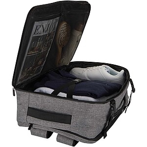 Batoh na notebook velikosti 17” z recyklovaného GRS, tmavě šedý melír