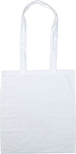 Bavlněná nákupní taška z nebělené a ekologické bavlny, bílá