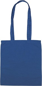 Bavlněná nákupní taška z nebělené a ekologické bavlny, kobaltově modrá