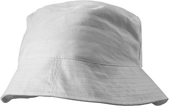 Bavlněný plážový klobouk, bílý - reklamní klobouky