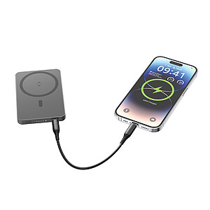 Bezdrátová magnetická powerbanka Urban Vitamin Marin 5000mAh, černá