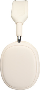 Bezdrátová sluchátka přes hlavu z recyklovaného plastu, bílá