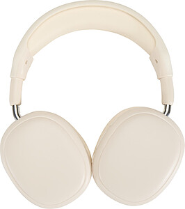 Bezdrátová sluchátka přes hlavu z recyklovaného plastu, bílá