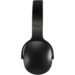 Bezdrátová sluchátka přes hlavu z recyklovaného plastu, černá