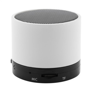 Bezdrátový bluetooth kulatý reproduktor 300mAh, bílá