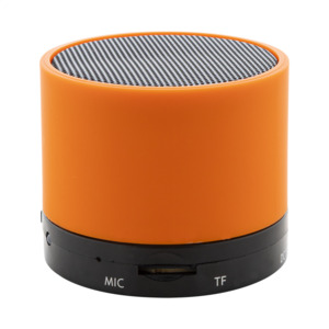 Bezdrátový bluetooth kulatý reproduktor 300mAh, oranžová