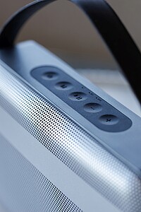 Bezdrátový prémiový reproduktor BranfCharger, černá/stříbrná