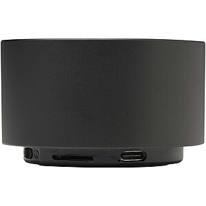 Bezdrátový reproduktor 3W z recyklovaného hliníku, černá