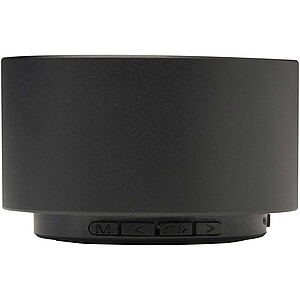 Bezdrátový reproduktor 3W z recyklovaného hliníku, černá