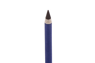 Bezinkoustové pero s víčkem z ekologických materiálů, modré