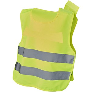 Bezpečnostní vesta pro děti ve věku 3–6 let, fluorescenční žlutá