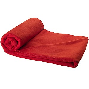 BLANKET Fleecová pikniková deka, červená