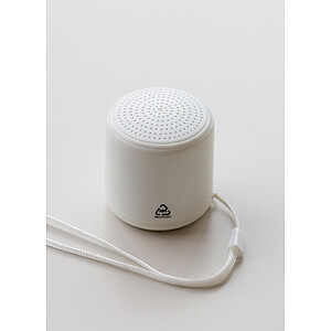 Bluetooth reproduktor z recyklovaného materiálu, bílá