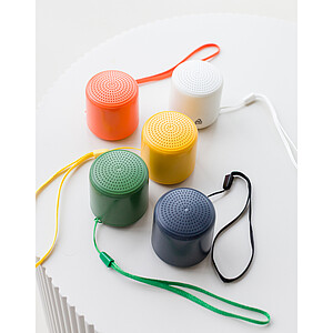 Bluetooth reproduktor z recyklovaného materiálu, bílá